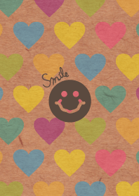 Colorful heart Kraft paper-Smile18-