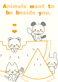 Animals want to be beside you.032-2 YEL