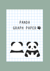 PANDA GRAPH PAPER/DUSTY GREEN