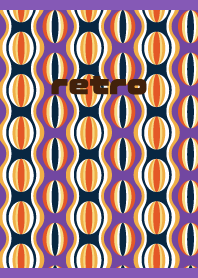 retro pattern on purple