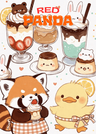 เมนูหวาน แพนด้าแดง คาเฟ่