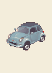 Car Pixel Art Theme  Beige 03