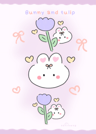 Bunny and tulip :) v.2