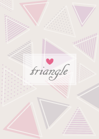 Triangle Heart'Beige'