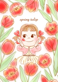 spring tulip with PEKO