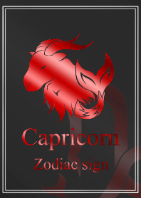 Zodiac signs Capricorn4 Red