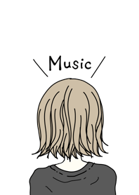 Simple and girl.Music.