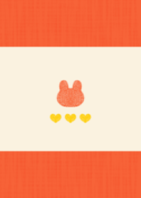 rabbit&heart.(orange&yellow2)