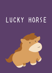 LUCKY HORSE THEME-DEEP PURPLEj