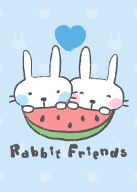 Rabbit friends (Blue ver.)