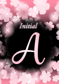 A-Initial-Flower-Pink&black