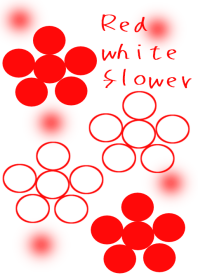 Red White flowers