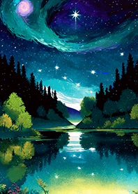 Beautiful starry night view#1532