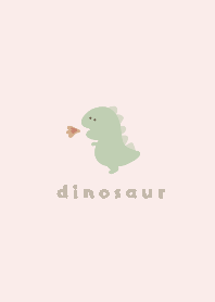 シンプル 恐竜×ピンク