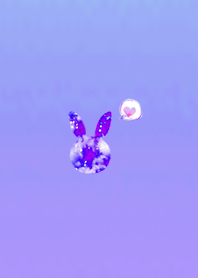 Petit Rabbit Purple in Love Luck