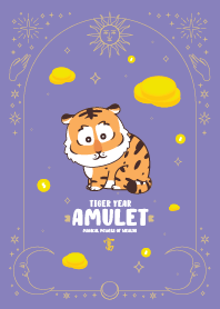 Tiger Year Amulet of Wealth. Violet