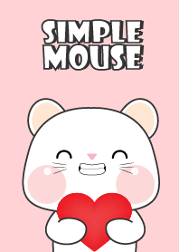 Simple Love U White Mouse Theme