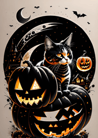 halloween cat 5cE4ab