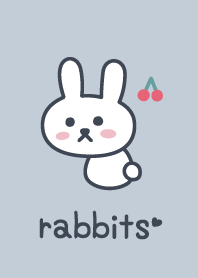 Rabbits*blue*Cherry