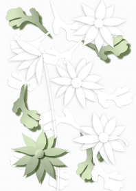 Beautiful White Flowers Theme