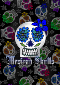 Mexican Skulls -Pop style-