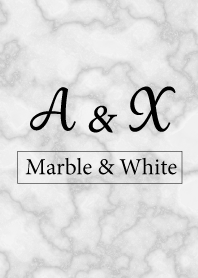 A&X-Marble&White-Initial