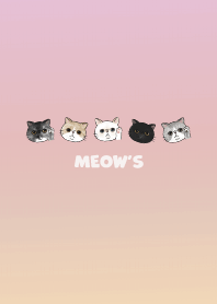 meowshead3 / apricot x pale pink