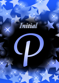P-Initial-Star-Cobalt blue