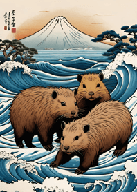 Ukiyo-e - Capybara D961Ec