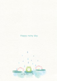 Happy rainy day / Frog