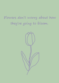 -art tulip-(green purple)