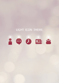 Light icon / Beige & Bordeaux