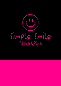 Simple Smile -Black&Pink-