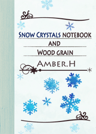 Snow Crystals note and Wood grain No.2