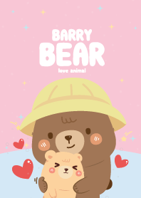 ลูกหมีแบร์รี่ คิ้วตี้ สีพิ้งค์เลดี้