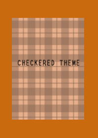 DUSTY ORANGE CHECKERED THEME/TERRACOTTA
