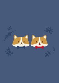 柯基犬情侶檔