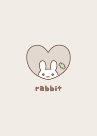 กระต่าย จุดลูกอม [สีน้ำตาล]