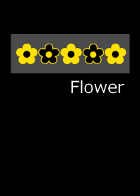 Simple flower and black from japan