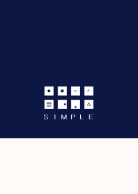 シンプル（white blue)V.285