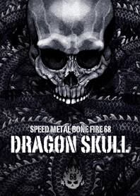 Speed metal bone fire Dragon skull 68