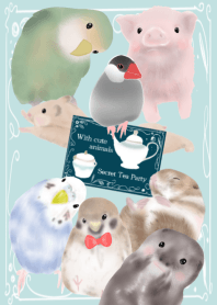 With cute animals Secret tea party