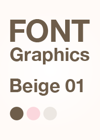 FONT Graphics Beige 01 ベージュ/シンプル