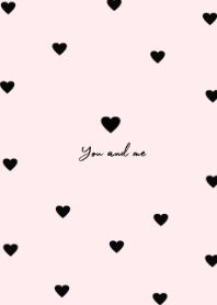 pattern heart #blalckpink