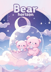 cute bear in space ball