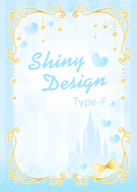 Shiny Design Type-F 水色＆ハート