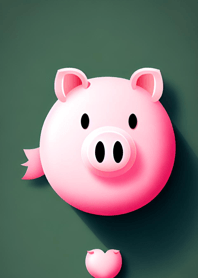 Happy pink pig 7675B1