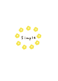 Simple, round flower.