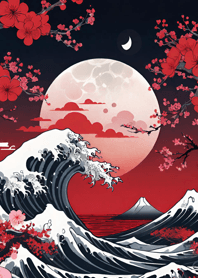 浮世絵 山海桜花 7W6 4
