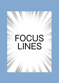 集中線の着せかえ/くすみブルー